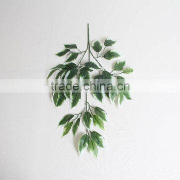 Artificial ficus leaves/banyan tree leaf/decorative foliage leaves