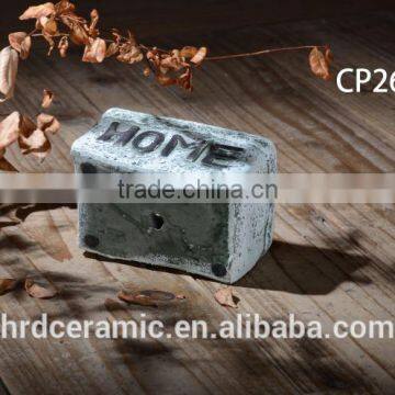 Square Decal Cement Decoration Outdoor Garden Flower Pot photo-4