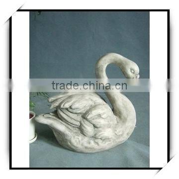 Fiberglass resin crafts animal sculpture - swan