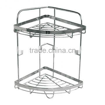 Multi-functional Wire Metal/ Stainless Steel 2-tiers Corner Hold Rack photo-2