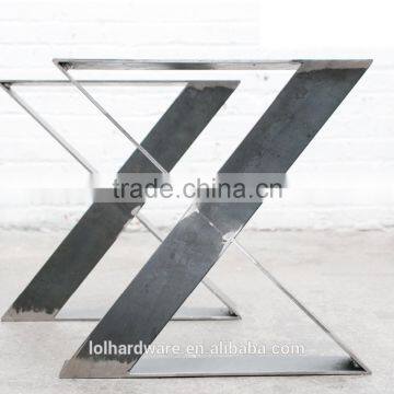 Industrial Wooden Stainless Steel Table Legs ,tale Base,dining Table photo-2