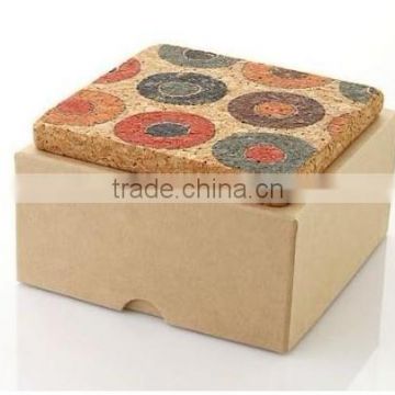 2014 new type waterproof High quality 3d cork coaster