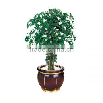 christmas ornament wooden flowerpot