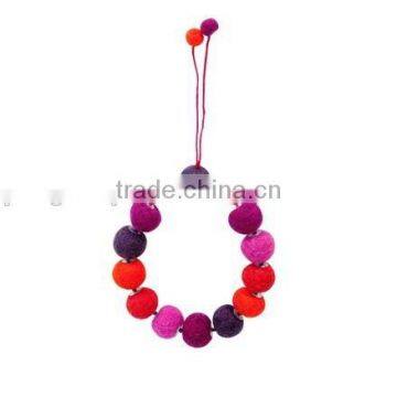 hot new products alibaba website china supplier promotional gift felt fashion colorful charm smart bead chain bracelet