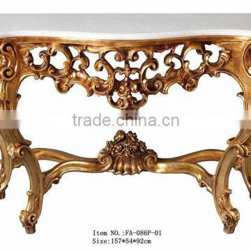 Reproduction Baroque Style Living Room Furniture Set Console Table photo-6