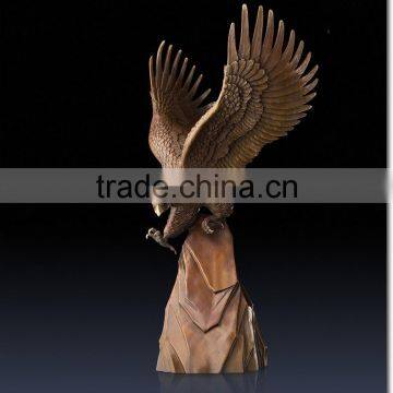 High Quality Home Decoration Metal Crafts Bronze Outdoor Eagle Statues photo-3