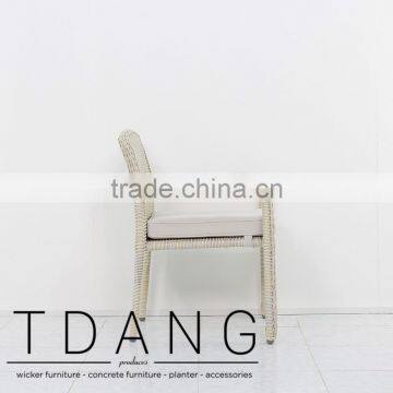 Valencia Wicker Dining Chair - Poly Rattan Material - Outdoor Wicker Furniture photo-3