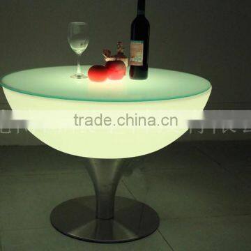 Color Changing Wholesale Plastic Home Furniture Coffee Dest Led Table photo-4