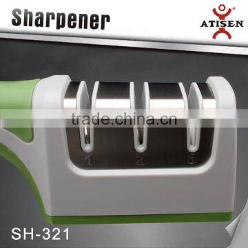 Practical 3 Stage Knife Sharpener Tungsten Steel Blade Kitchenware