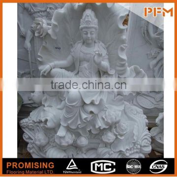 well polished natural wholesale hand carved Chinese natural stone Buddhism godness GuanYin Buddha sculpture