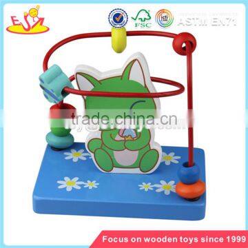 Wholesale Durable in Use Wooden Beaded Pull Car Toy for Children Pretty and Colorful Wooden Beaded Pull Car Toy W11B013 photo-3