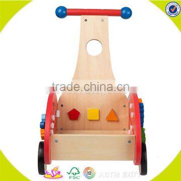 оптовая образовательная деревянная детская ходунка-игрушка, модная деревянная детская ходунка-игрушка W16E035 photo-5