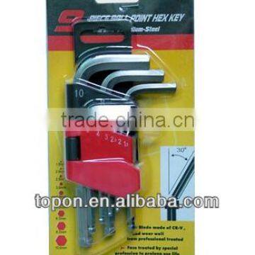 Made in China Double Blister Pack 25pcs Hex Key Wrench Set