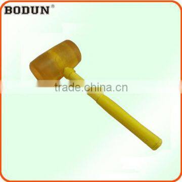 H3025 Good quality steel handle rubber mallet hammer