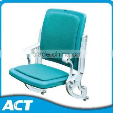 HDPE Wall Mounting Plastic Folding Stadium Chair With Aluminum Leg photo-3