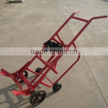 heavy duty 800kg load capacity oil drum steel hand trolley