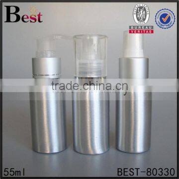 55ml Cosmetics Packaging Silver Aluminum Shampoo Bottle With Lotion Pump China Suppliers photo-2
