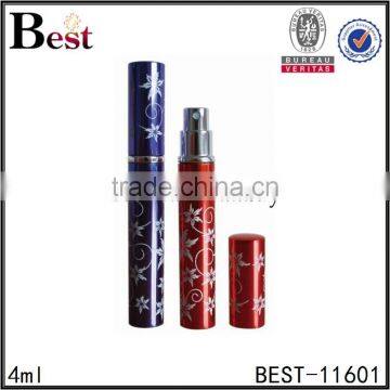 2017 Best Selling Cosmetic 4ml Aluminum Cover Metal Perfume Bottle Roll on Personal Care Glass Bottle Perfume Wholesale photo-5