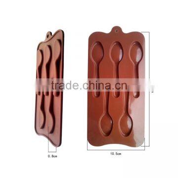 Spoon Shape Silicone Chocolate Cake Topper Candy Baking Muffin Dessert Mould photo-3
