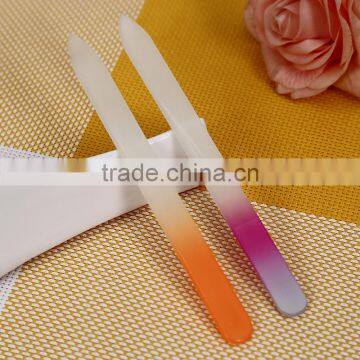 Colorful Dull Polish Glass Silicone Handle Finger Nail File in Beauty Salon photo-2