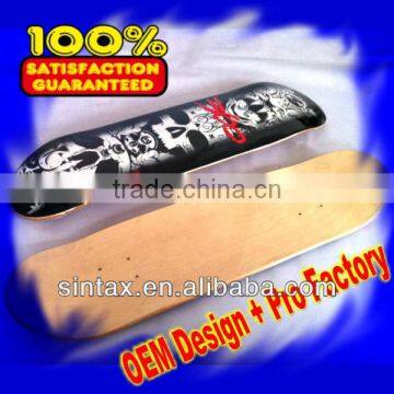 31.5" x 7.75" Double Kick Canadian Rock Maple BLANK SKATEBOARD DECK