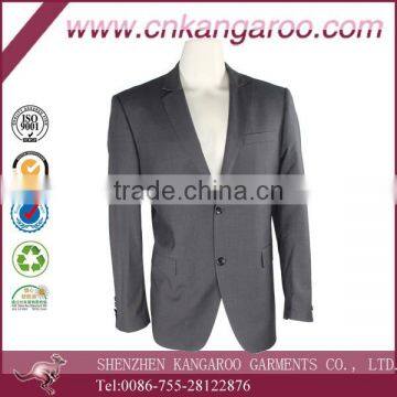 Polyester Viscose Breathable Custom Classic Business Mens Blazer photo-6