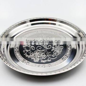 China Factory Custom Printed Promotional Metal Stainless Steel Tray for Food photo-2