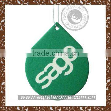 Custom Design Shape Hanging Cotton Paper Card for Promotional Gift Car Air Fresh photo-2