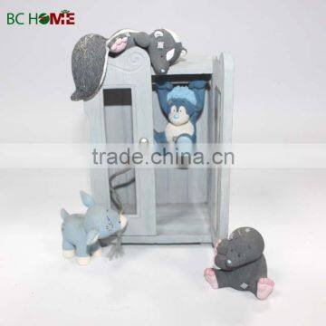 Resin cute animal table decoration, office table decoration