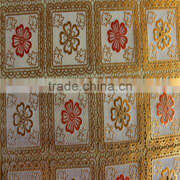 50cm Wide Rollinng PVC Lace Table Cloth Golden with print