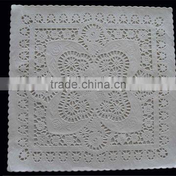 10inch square lace paper doilys