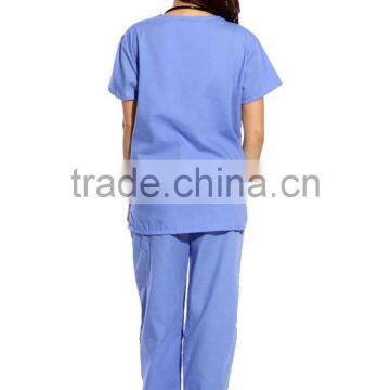 Women's Scrub Sets,Matching Top And Pants Solid Scrubs Medical Scrubs China Nursing Uniform With 6 Pockets Wholesale photo-6