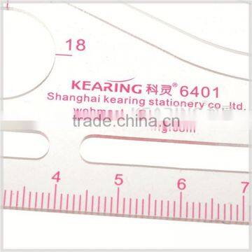 Kearing Metric Vary Form Curves With Different Holes for Sew Design Uppor Arm Curve Ruler # 6401 photo-5