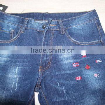 GZY Denim Printing Torn Men's Jeans and Kurti Negotiate Price Stock photo-3