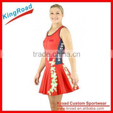 Latest Custom Design Netball Dresses Netball Uniforms Volleyball Uniform Designs photo-3