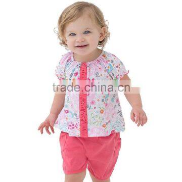 Beautiful princess short sleeve baby girls tshirt