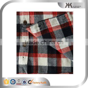 OEM Plaids Design Flannel Cotton Shirts China Suppliers Mens Shirts photo-3