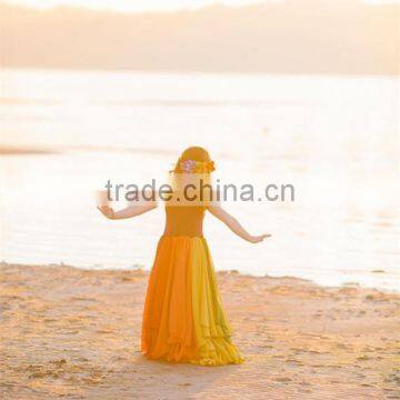 Newborn Gown Momy And Me Boho Dress Chiffon Mother Daughter Matching Dress photo-2