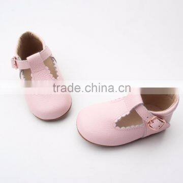 Wholesale Italian Leather Baby Kids Shoes Rubber Sole photo-3