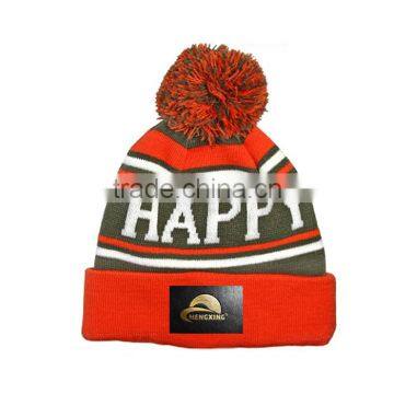 New Custom Style Men's Winter Knit Hat/Pom Pom Knitted Hat photo-2