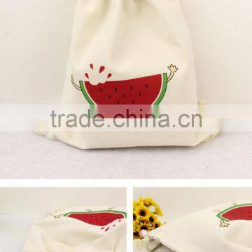 New Fashion Design Cotton Drawstring Backpack photo-2