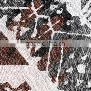 2017 Best Polyester & Cotton Women Long Cardigan Mid-long Style Printed Abstract Pattern White and Black photo-3