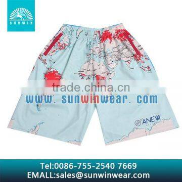 Custom sublimation sport shorts made of 100% polyester