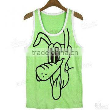 Men's Casing Edge Cotton Tank Top(sleeveless)