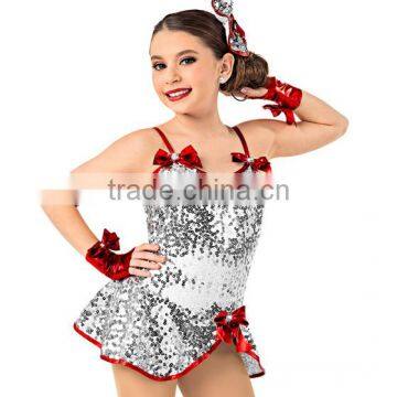 New arrival tap and jazz costumes- kids sliver sequin ballet nice tutu