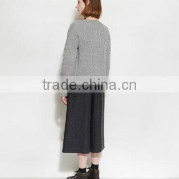 New Design Woolen Knitted Women Sweater Cardigan photo-3