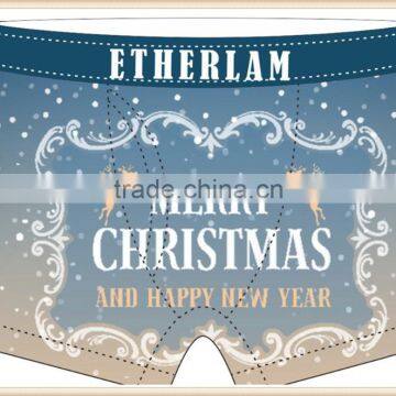 Merry Christmas 88% Polyester 12%Elastic Hot Sale Men Brand Underwear High Quality Cheaper Price photo-1