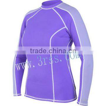 junior women's custom long sleeve rash guard