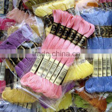 100% Egyptian Long Fibre Cotton 12 Pieces 8 m Cotton Floss Cross Stitch Thread photo-3