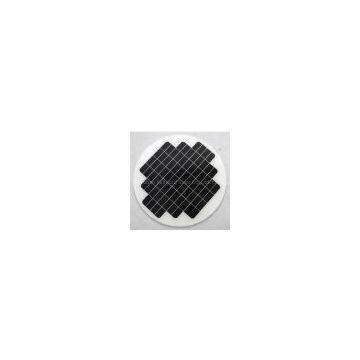 Round solar panel